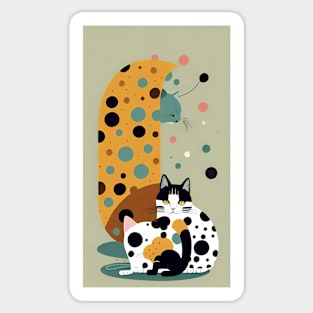 Cat's Dotty Dreamland Sticker